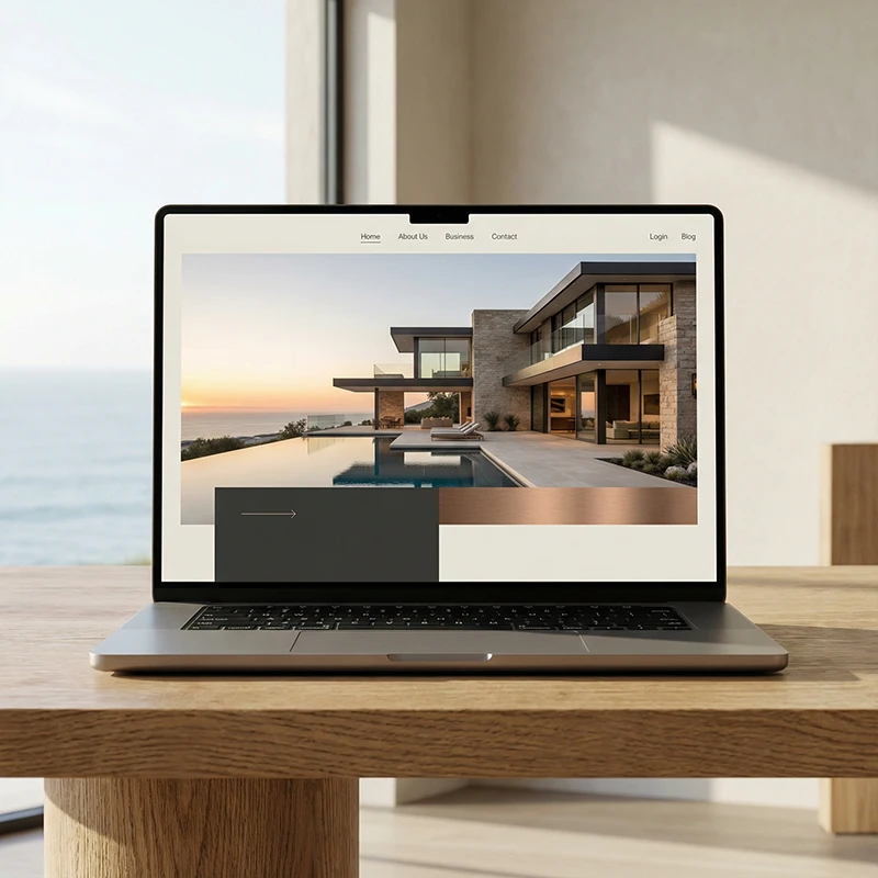 website design look and feel high end immobilien verkauf