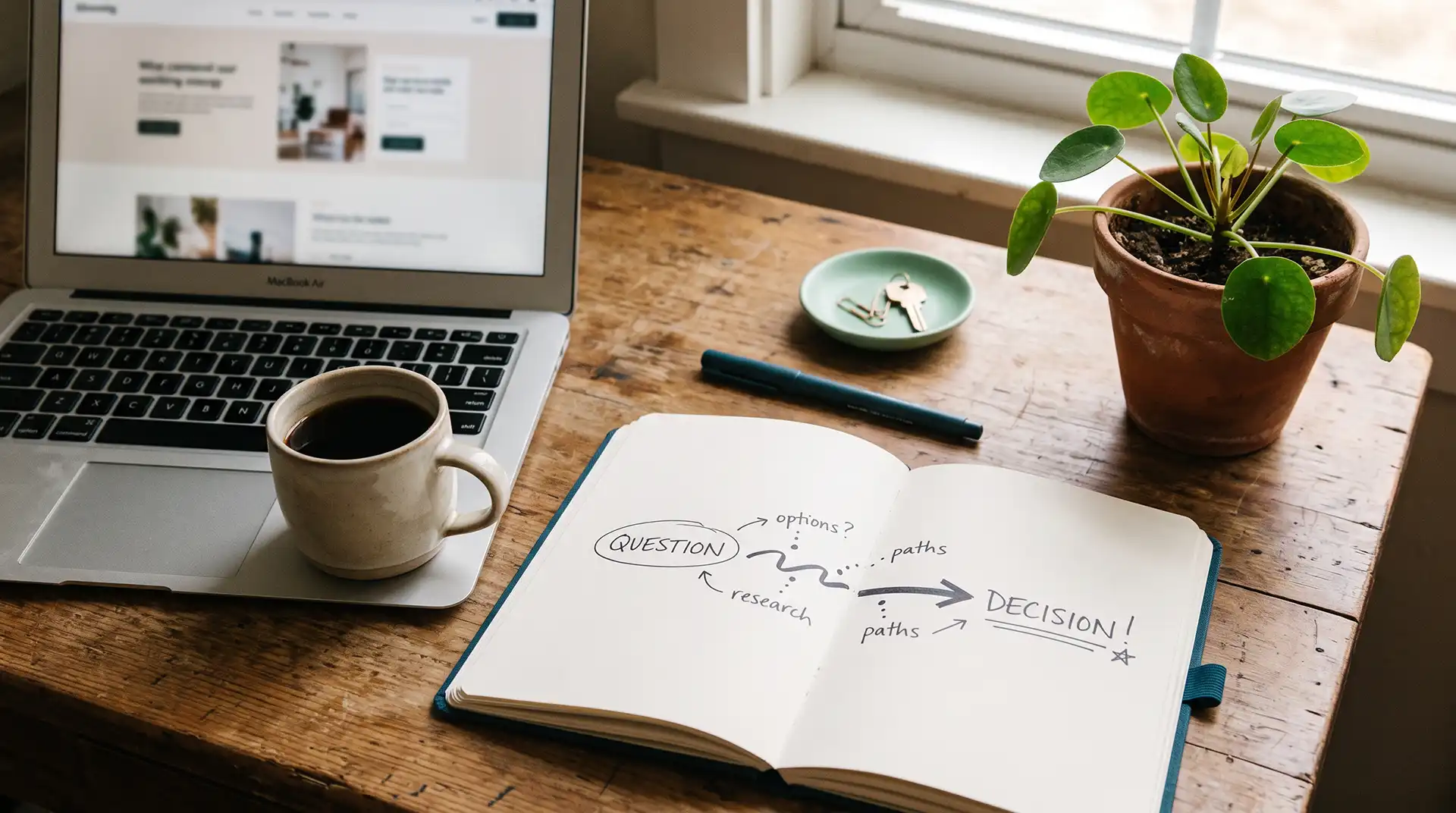 suchintention vs keywords website struktur